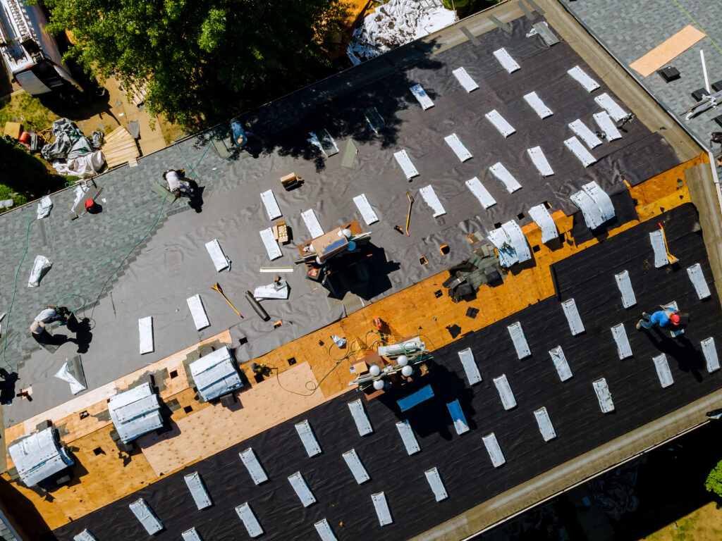 new residential roof construction
