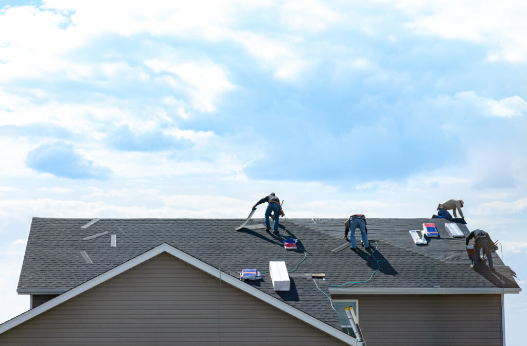 new residential roof construction
