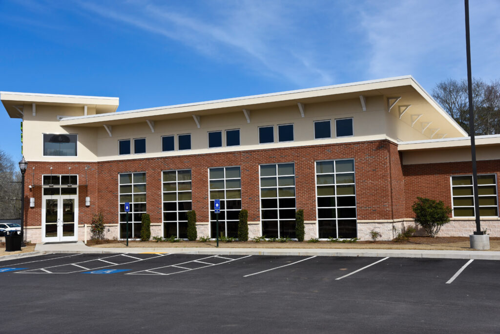 brick commercial building