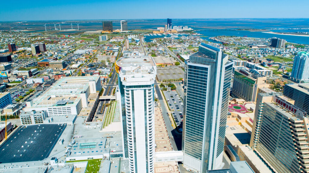 Usa.,New,Jersey.,Atlantic,City.,June,2019:,Aerial,View,Of